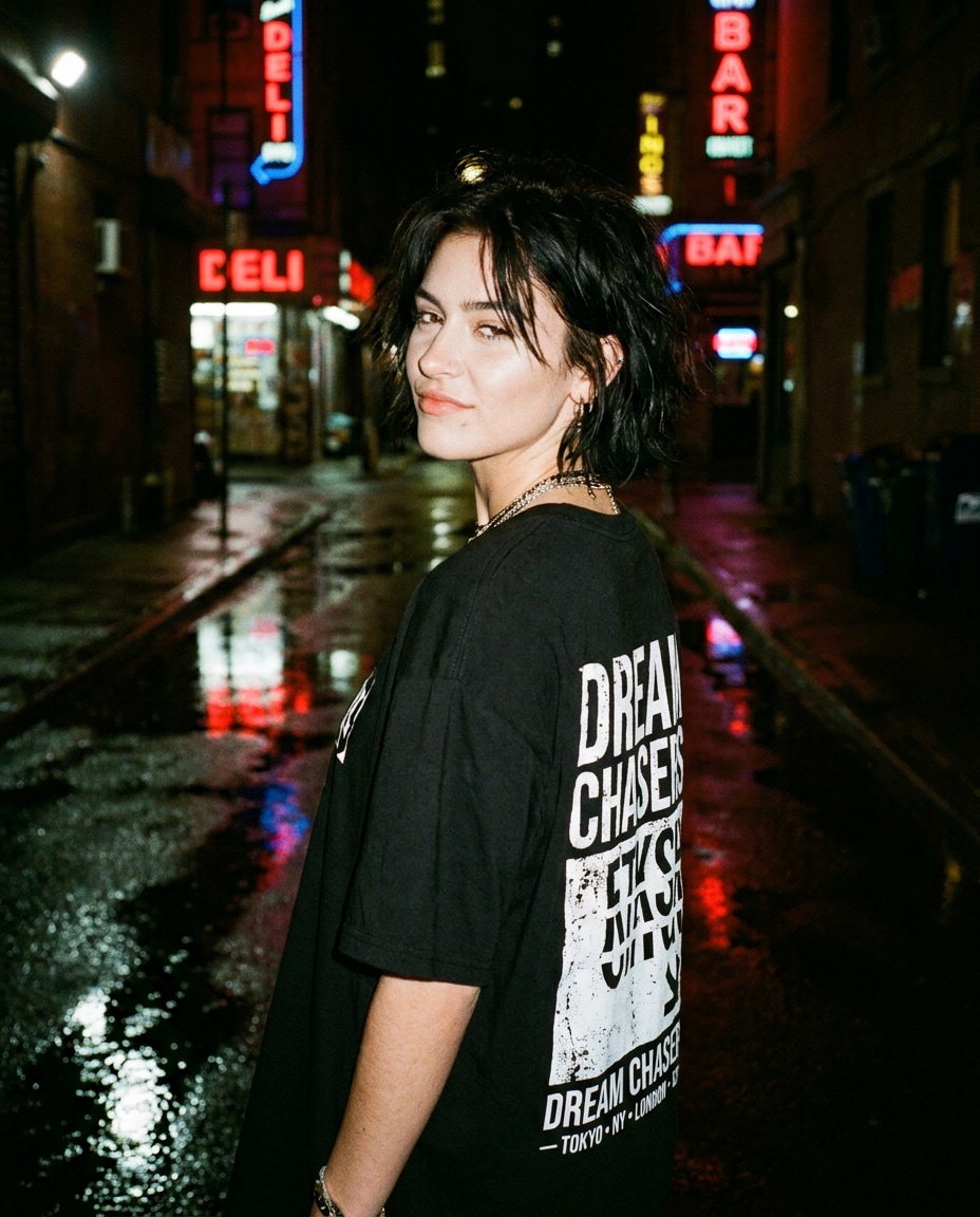 street flash night photo