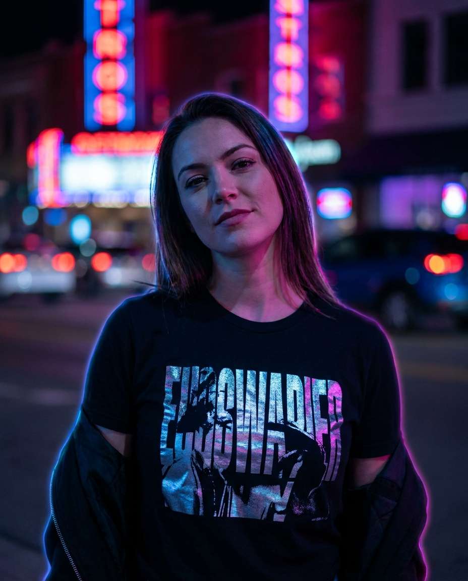 neon edge lighting photo