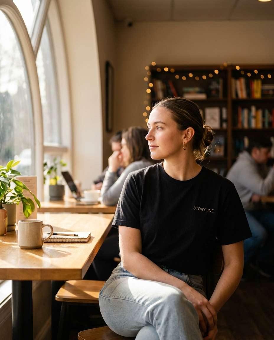 coffee shop casual photo