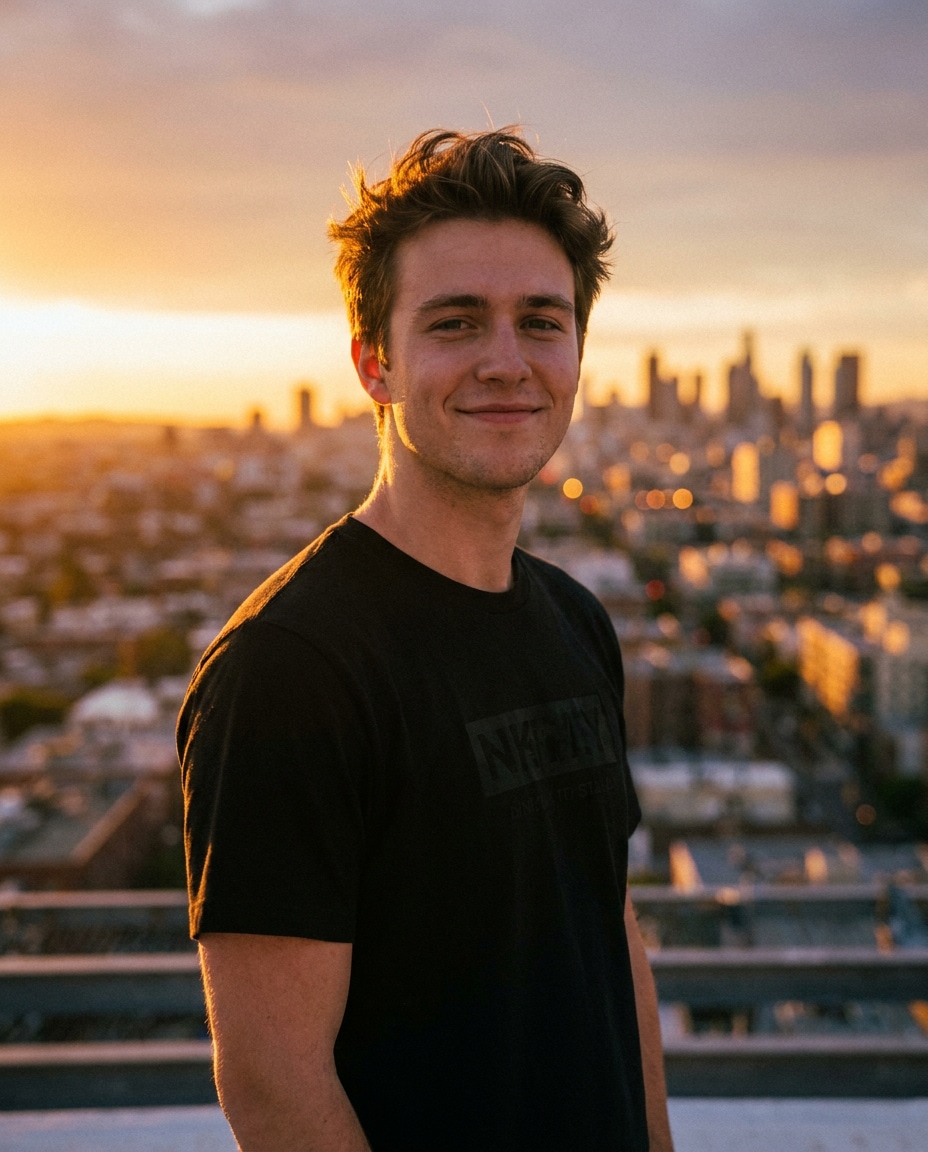 rooftop golden hour photo