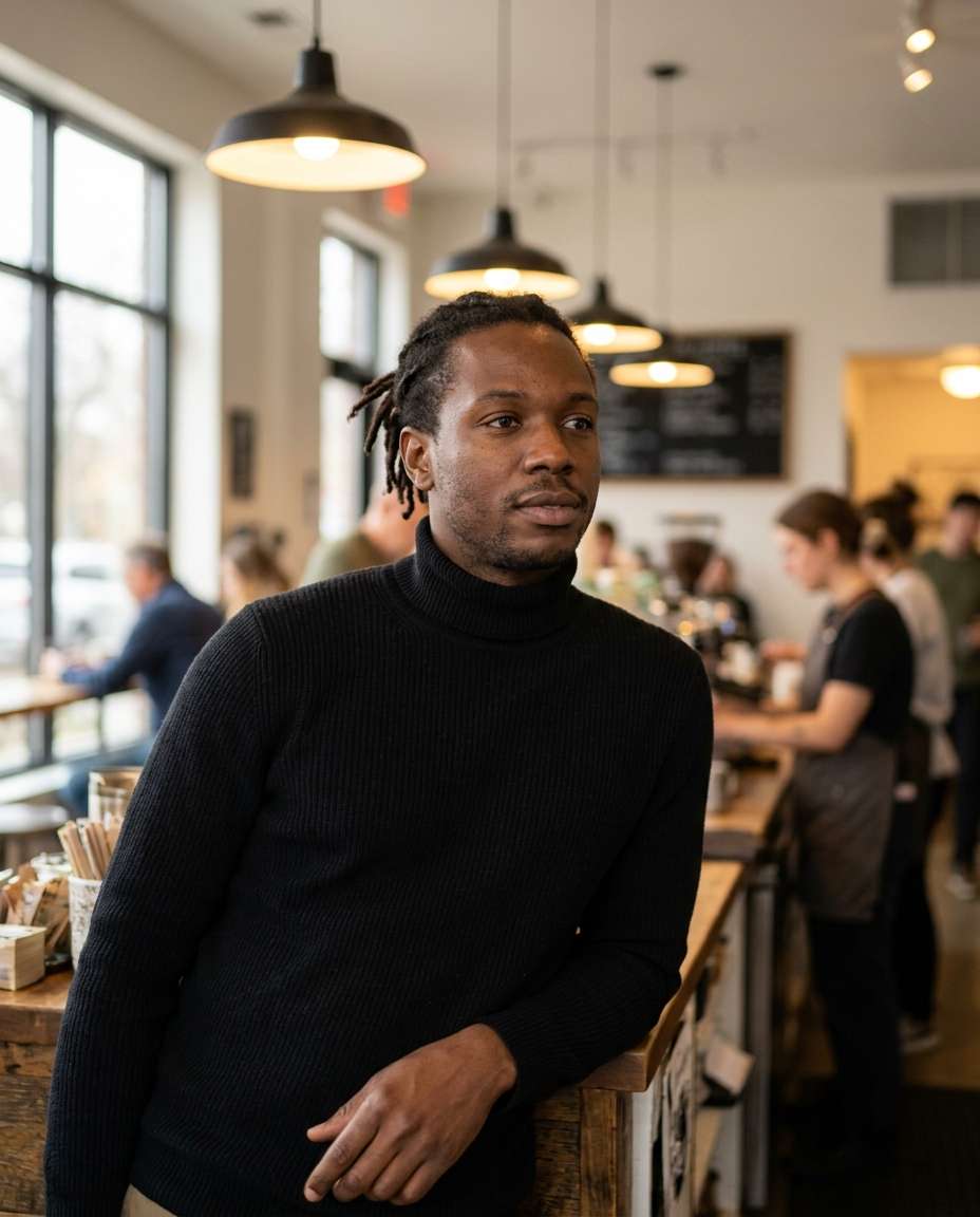 coffee bar candid photo