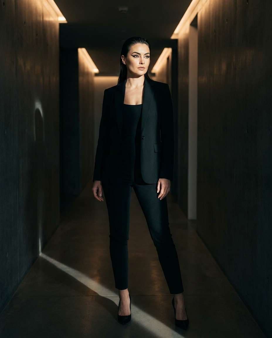 monochrome all black photo