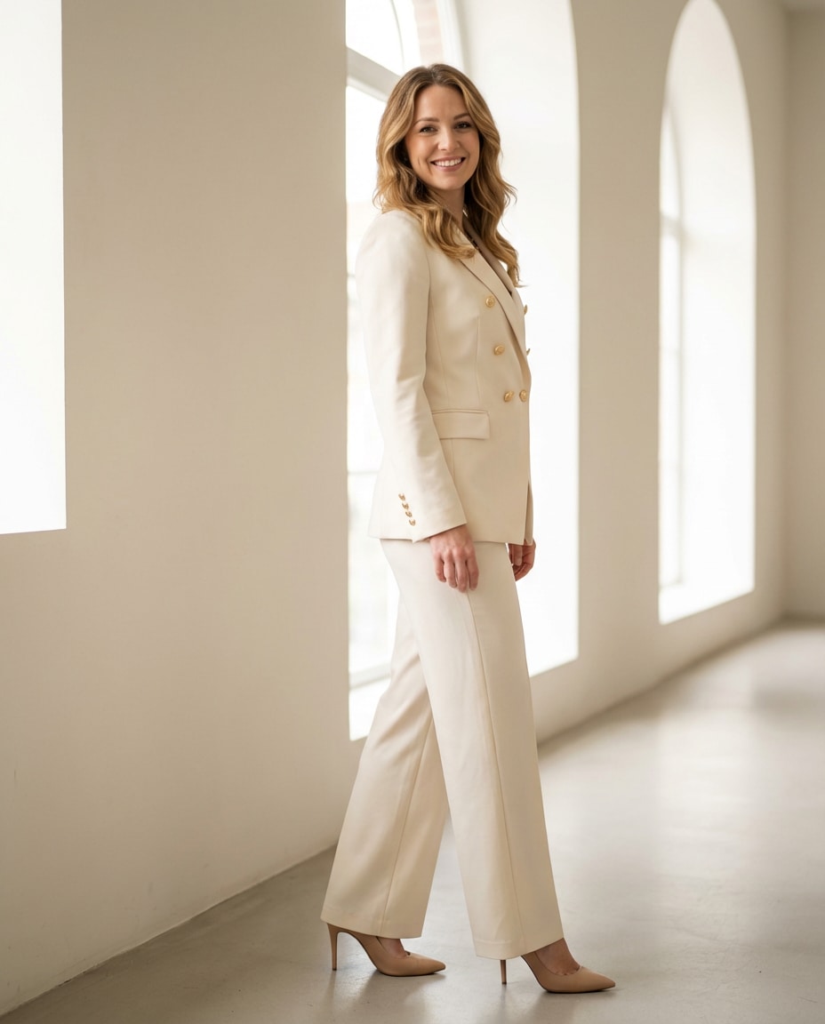 double breasted cream photo