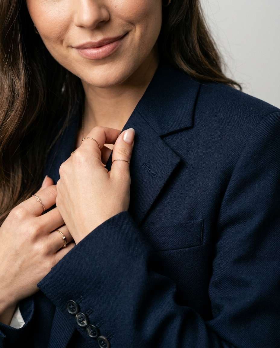 closeup lapel detail photo