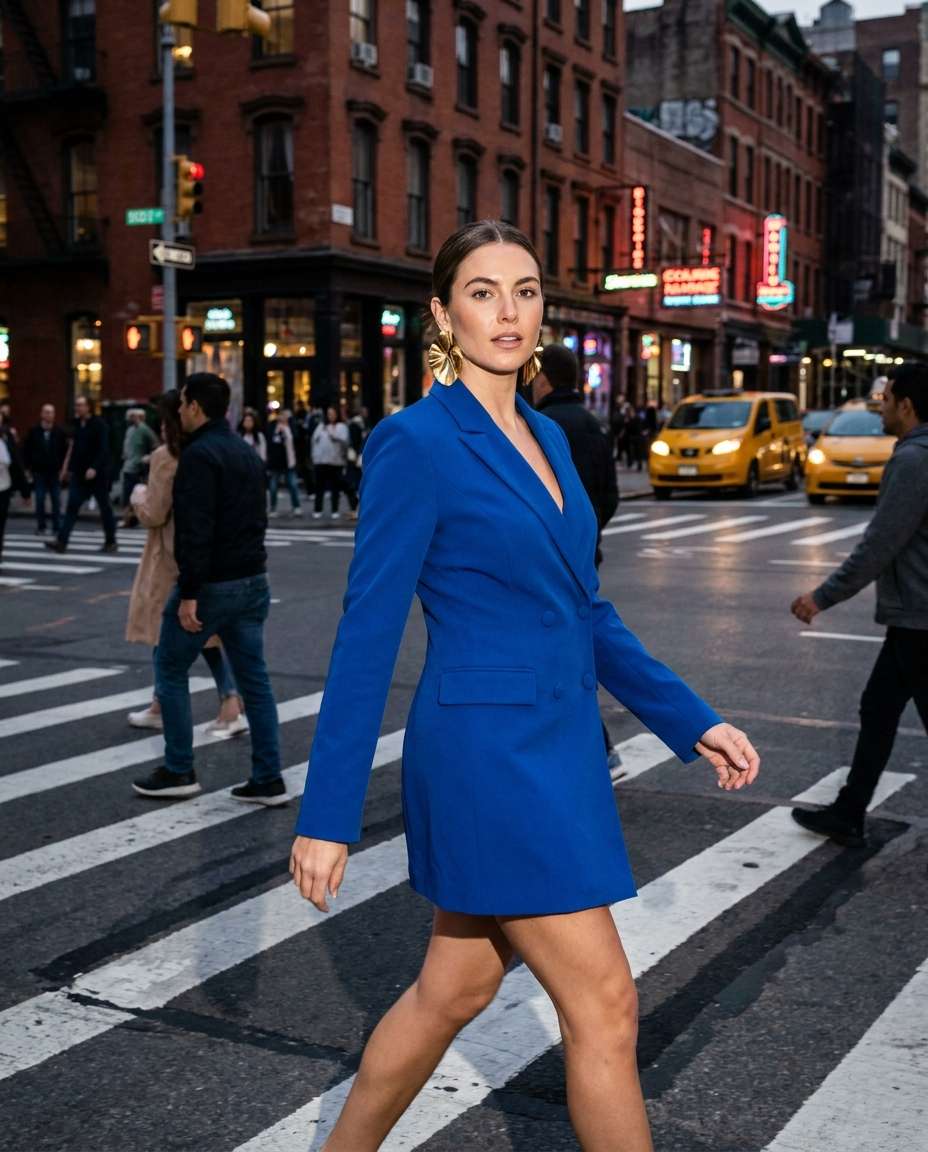 city crosswalk flash photo
