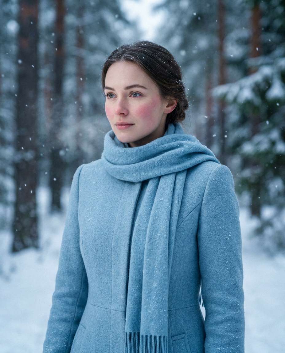 snowy contrast photo