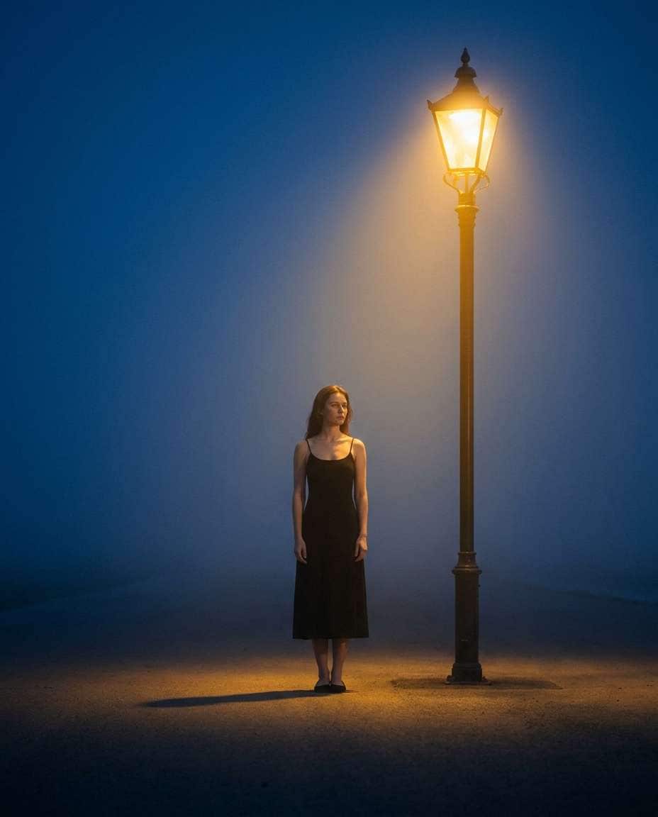 minimal lamp post photo