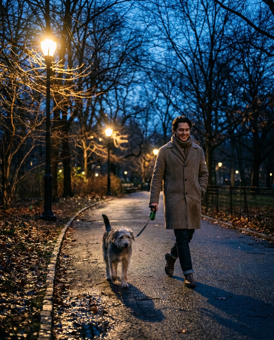 dog walk photo