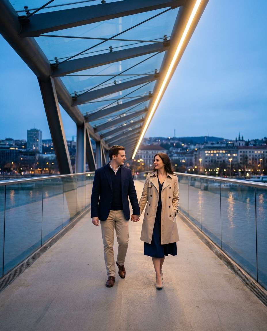 bridge date walk photo