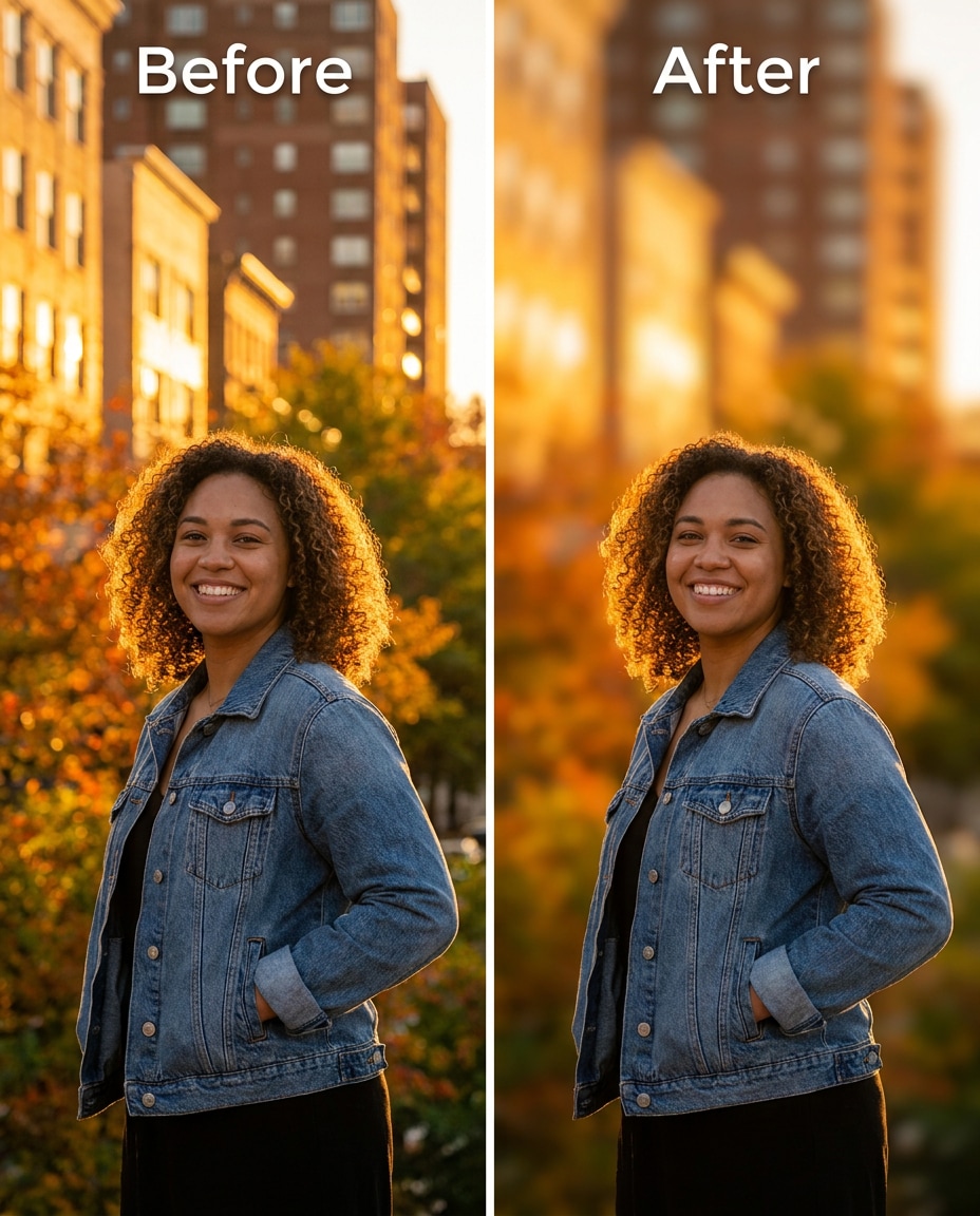 golden hour backdrop photo