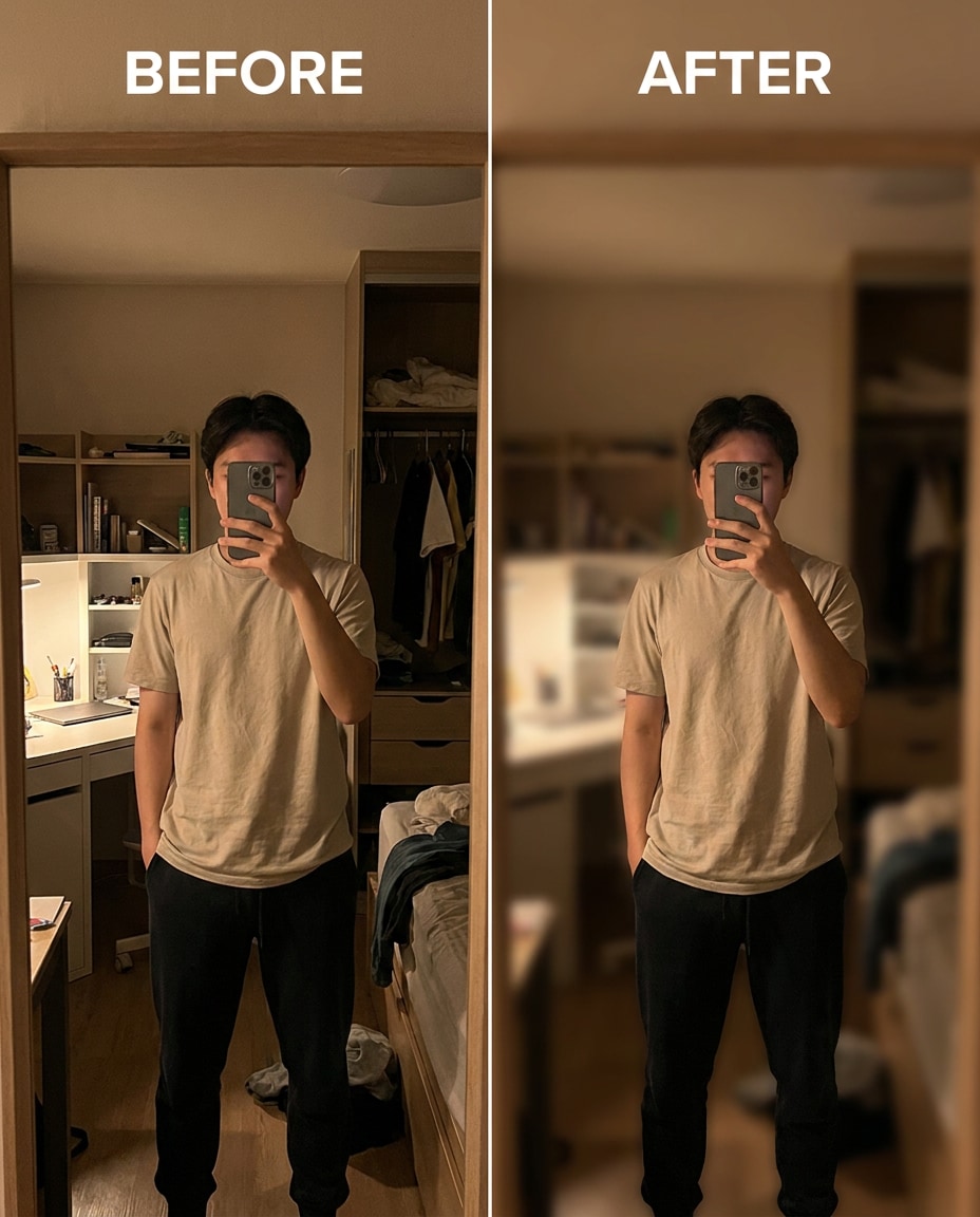 mirror selfie photo