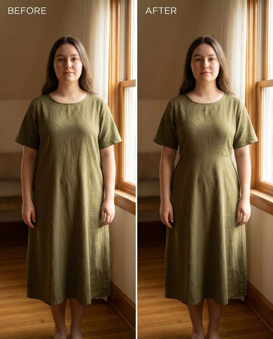 natural waist tuck photo