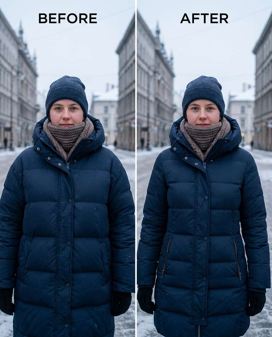 coat bulk reduce photo
