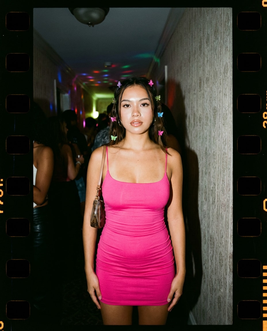 y2k flash vibe photo