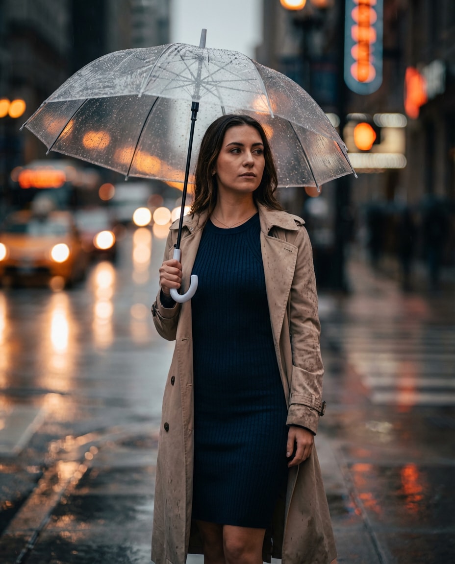 rainy city mood photo