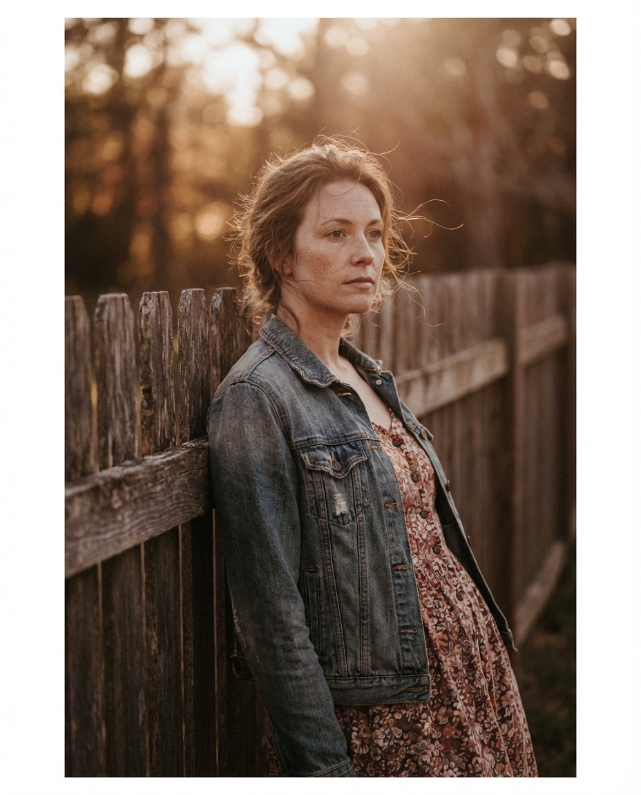 warm film grain look photo