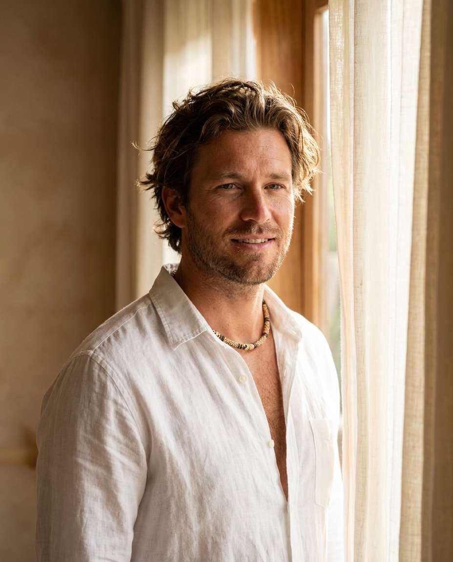 linen shirt portrait photo