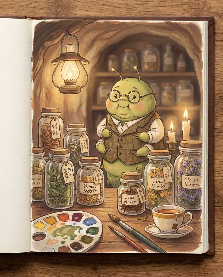 caterpillar apothecary photo