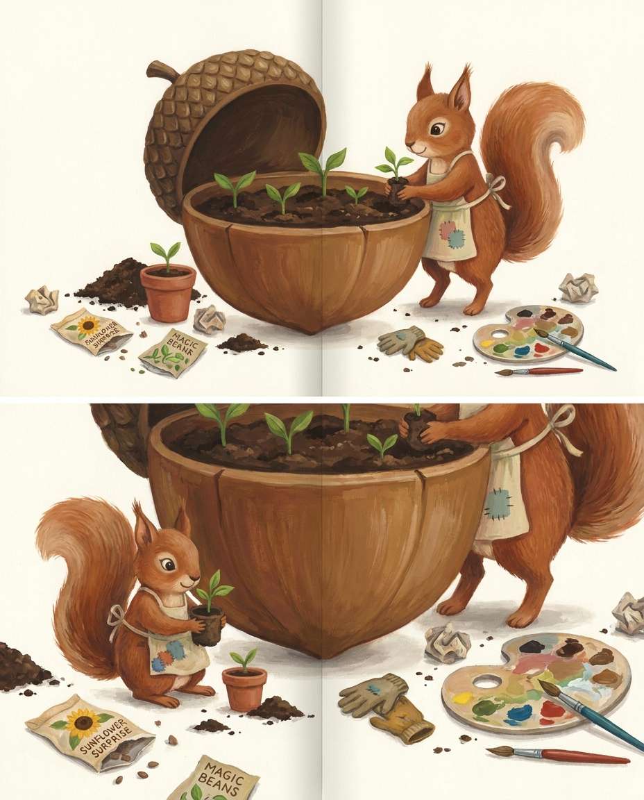 acorn potting bench photo