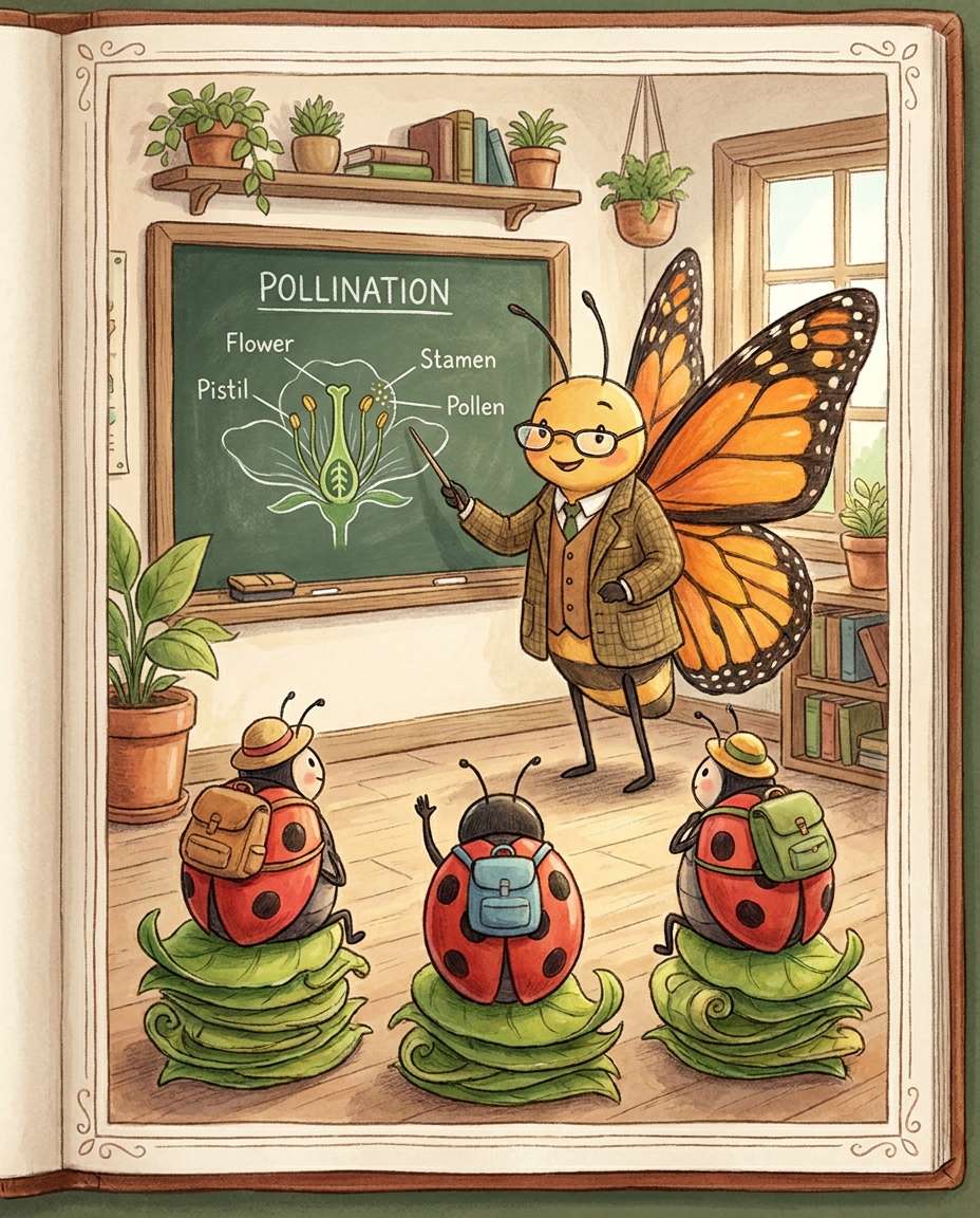 butterfly pollination class photo