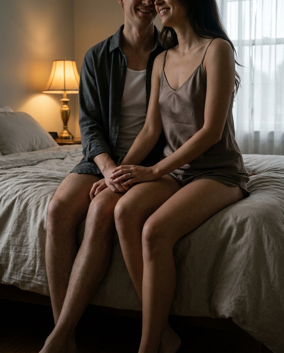 couple private moment photo