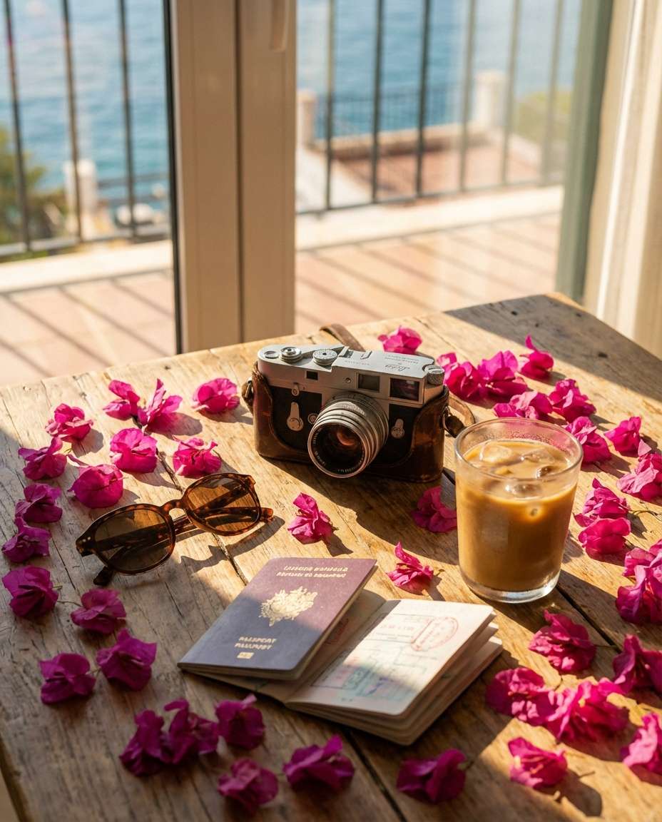 still life travel kit photo