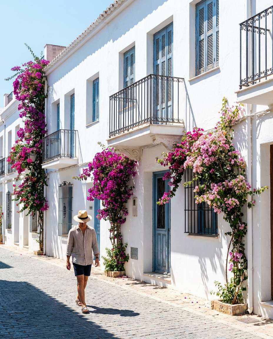 facade and flower canopy photo