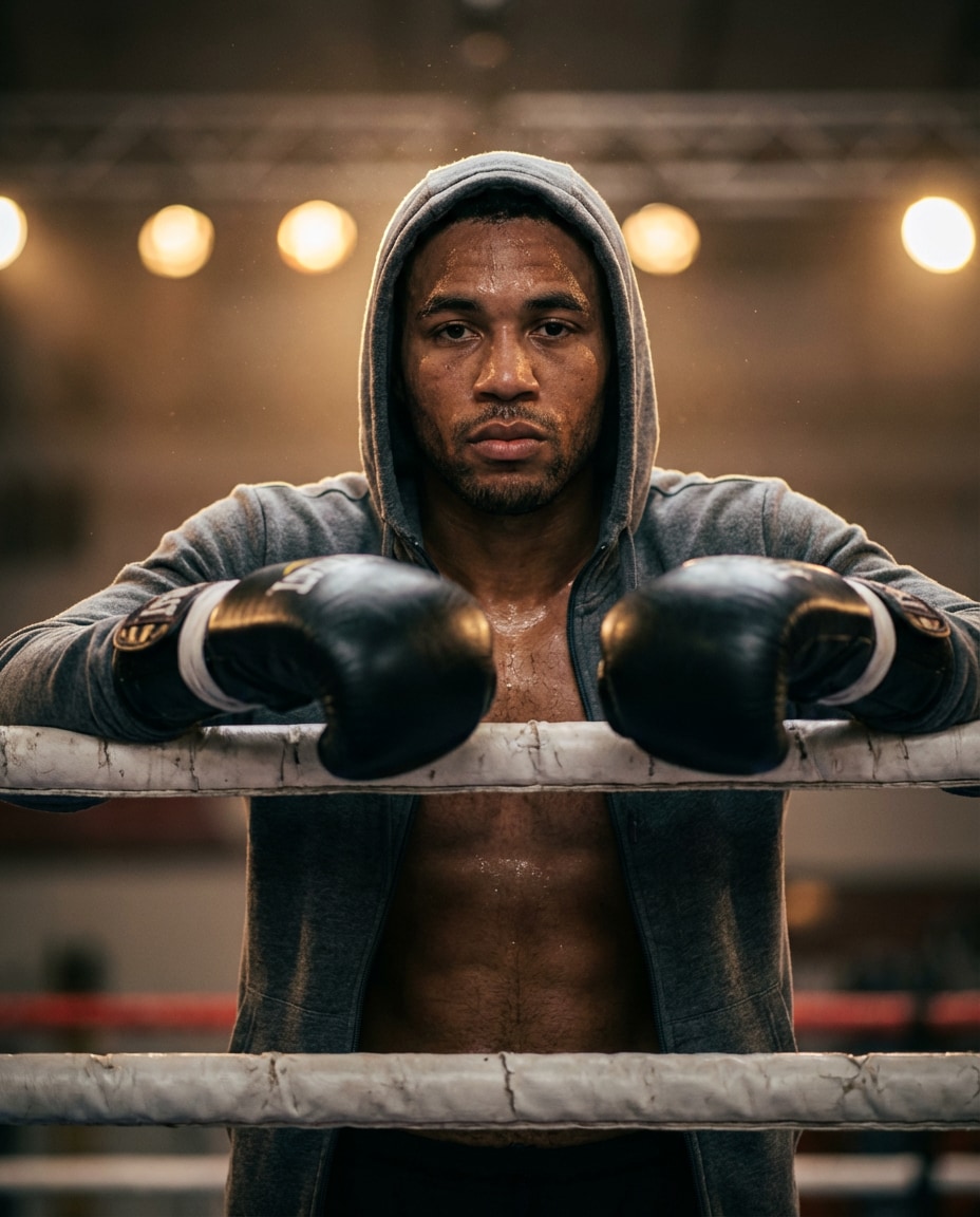 rope lean portrait photo