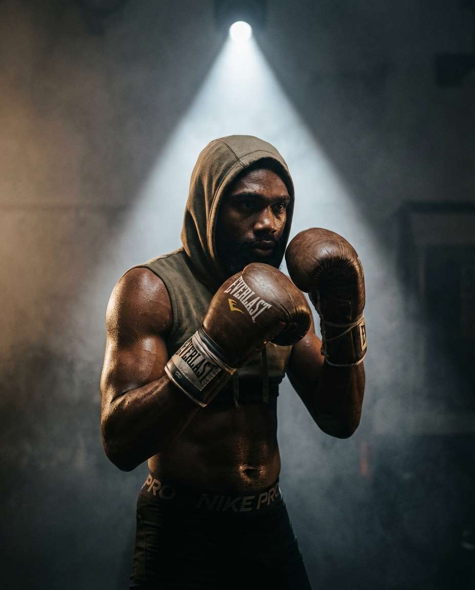 smoke and spotlight photo