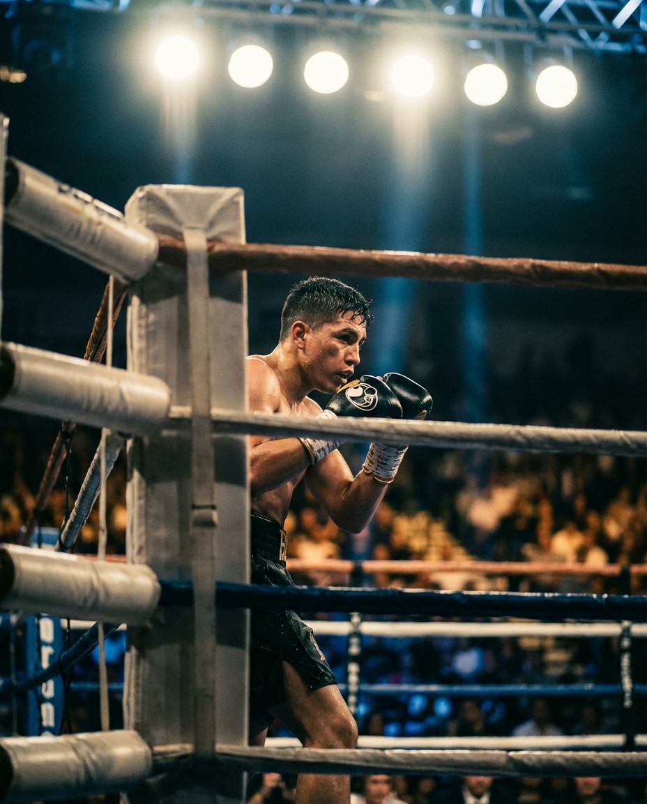ringside crowd blur photo