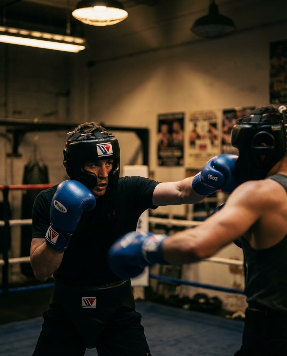 cinematic sparring moment photo