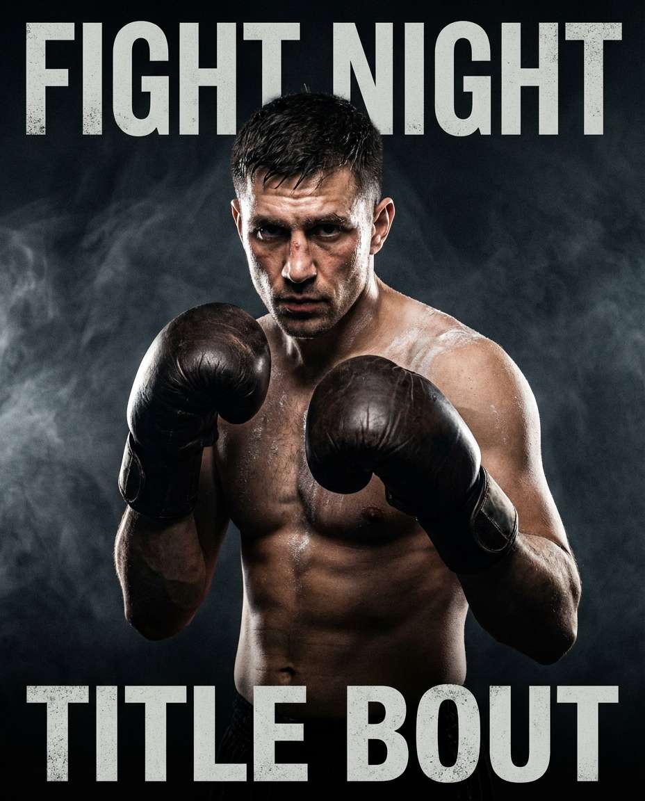 fight poster portrait photo