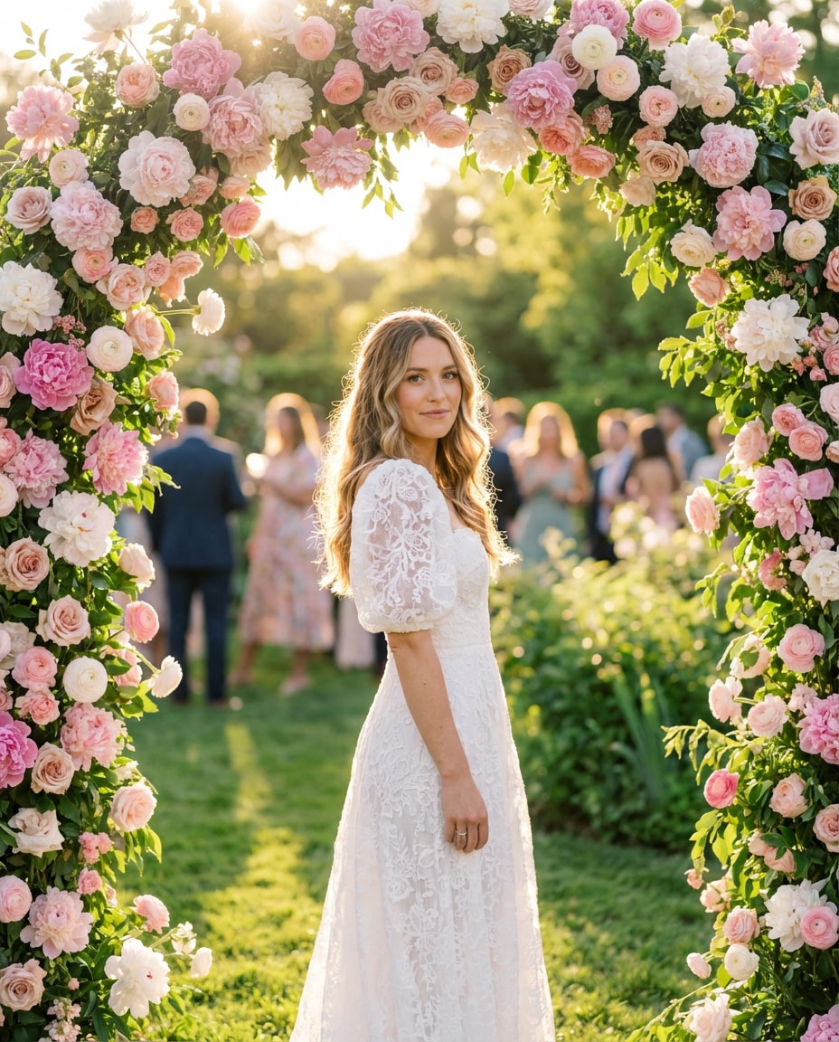 garden party portrait photo