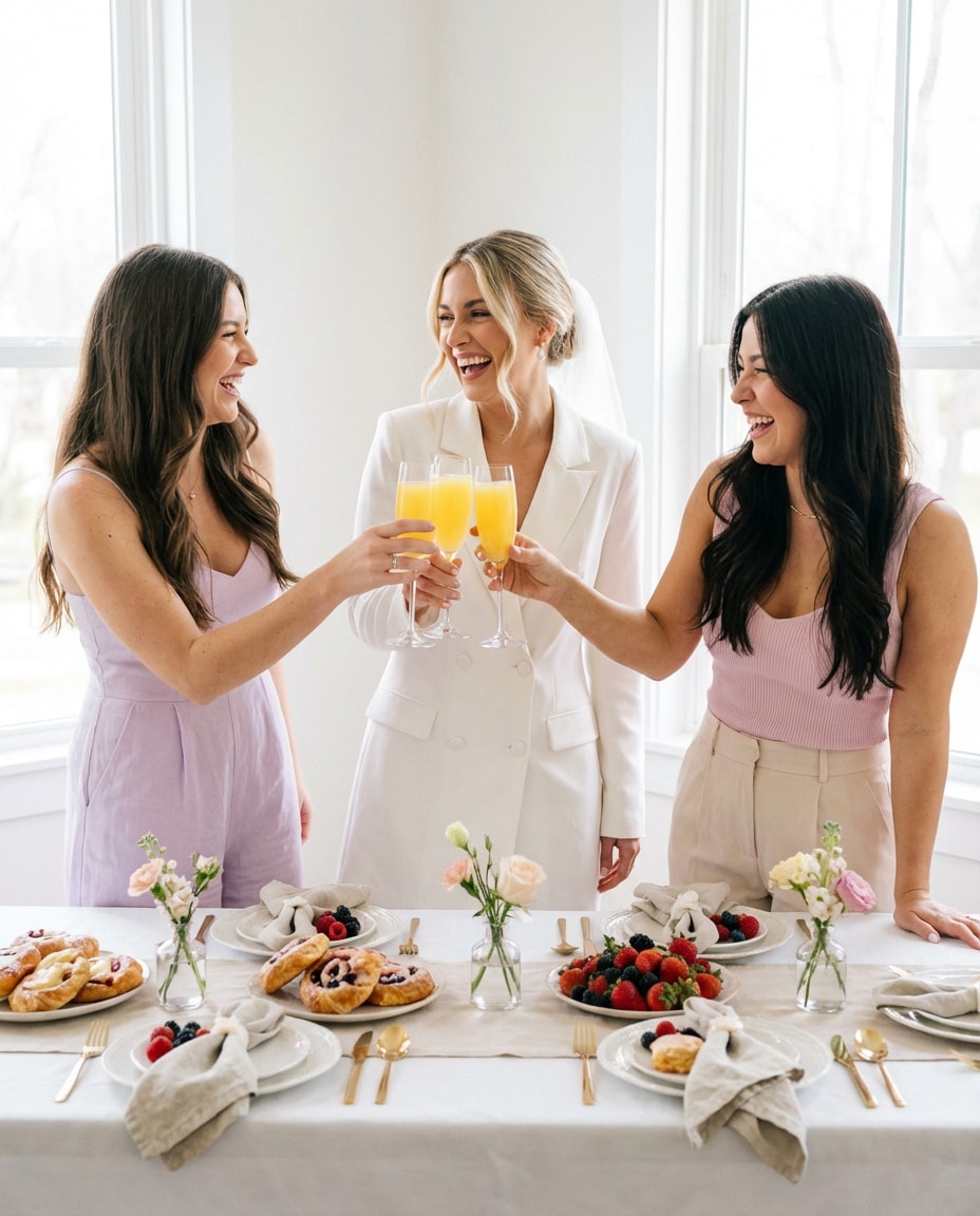 brunch table toast photo