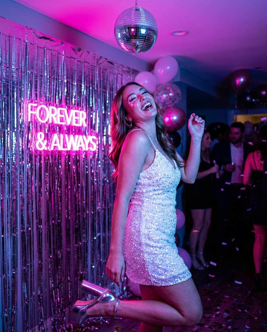 disco bride vibes photo