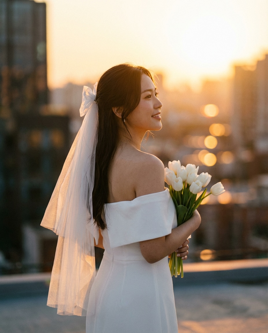 rooftop golden hour photo