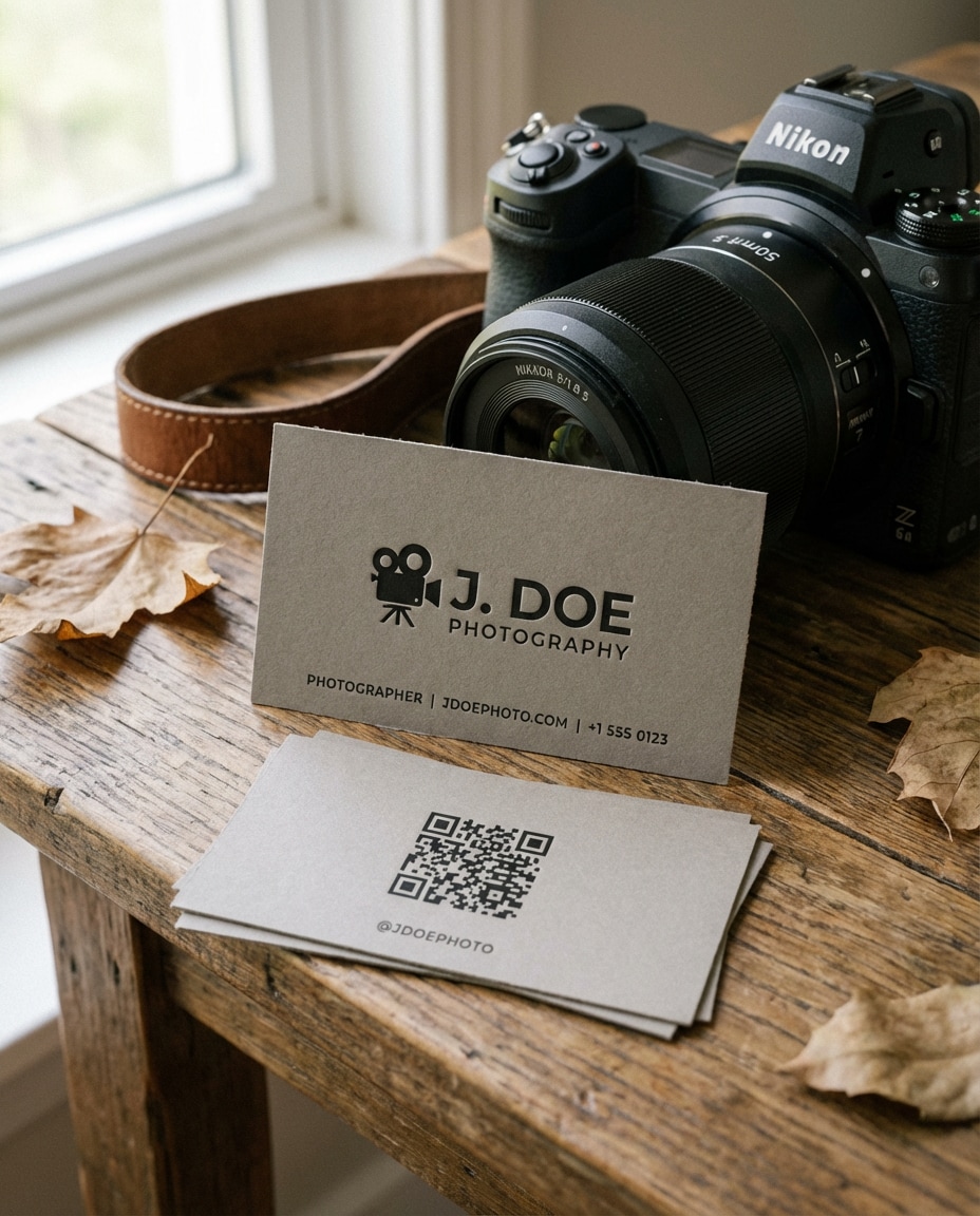 photographer matte gray photo