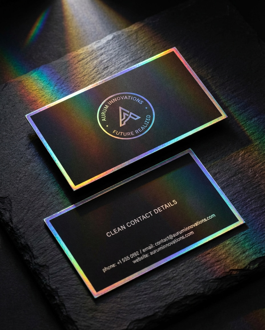 holographic edge foil photo
