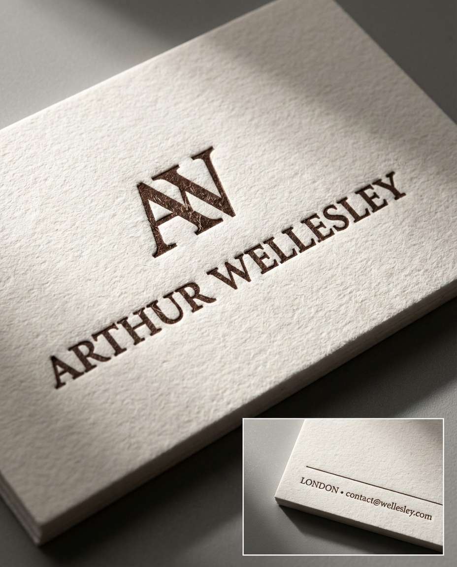 letterpress deep deboss photo