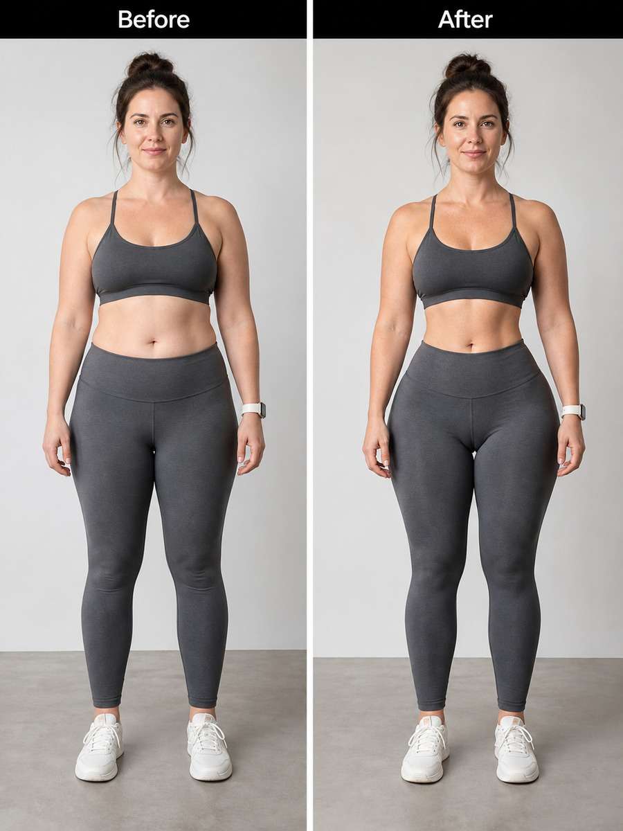 Realistic Curvy Portrait Edit photo