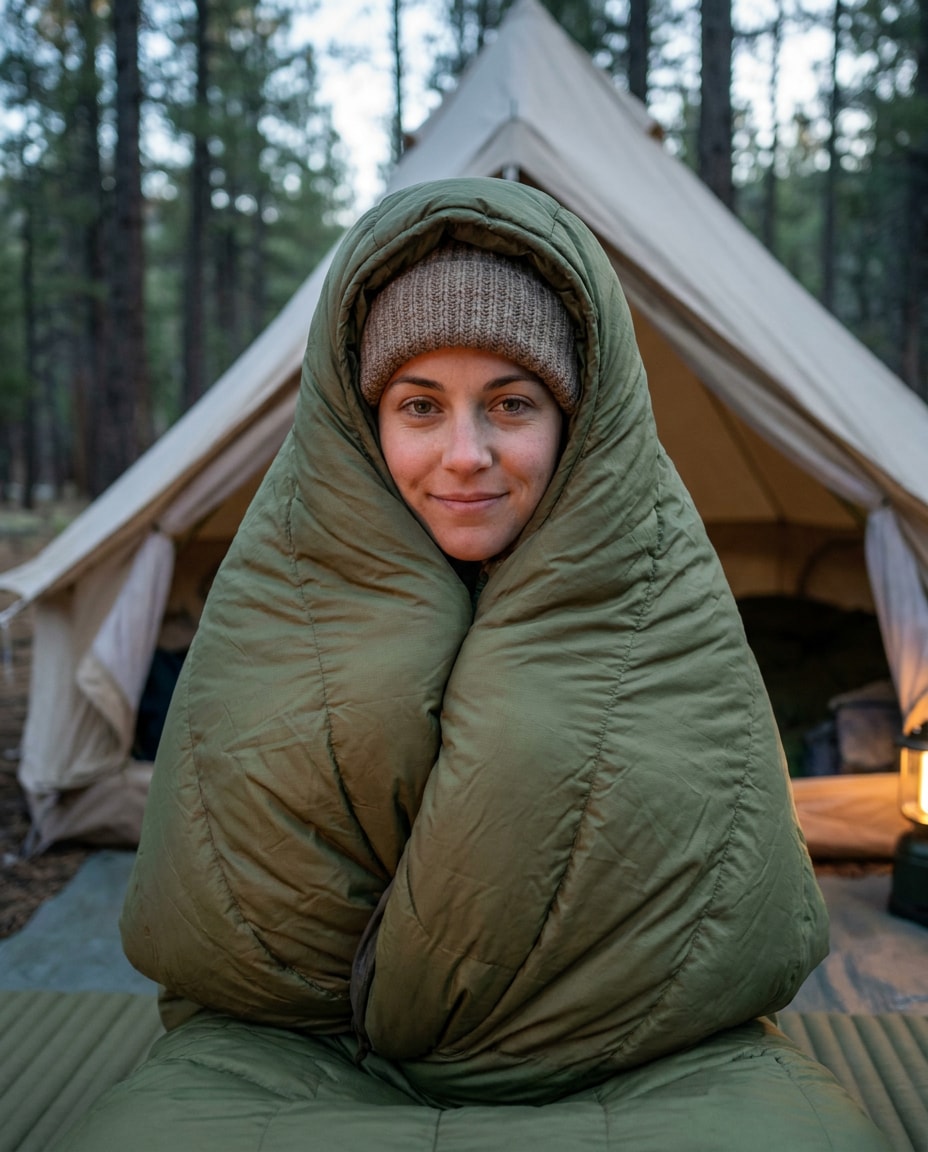 cozy sleeping bag photo