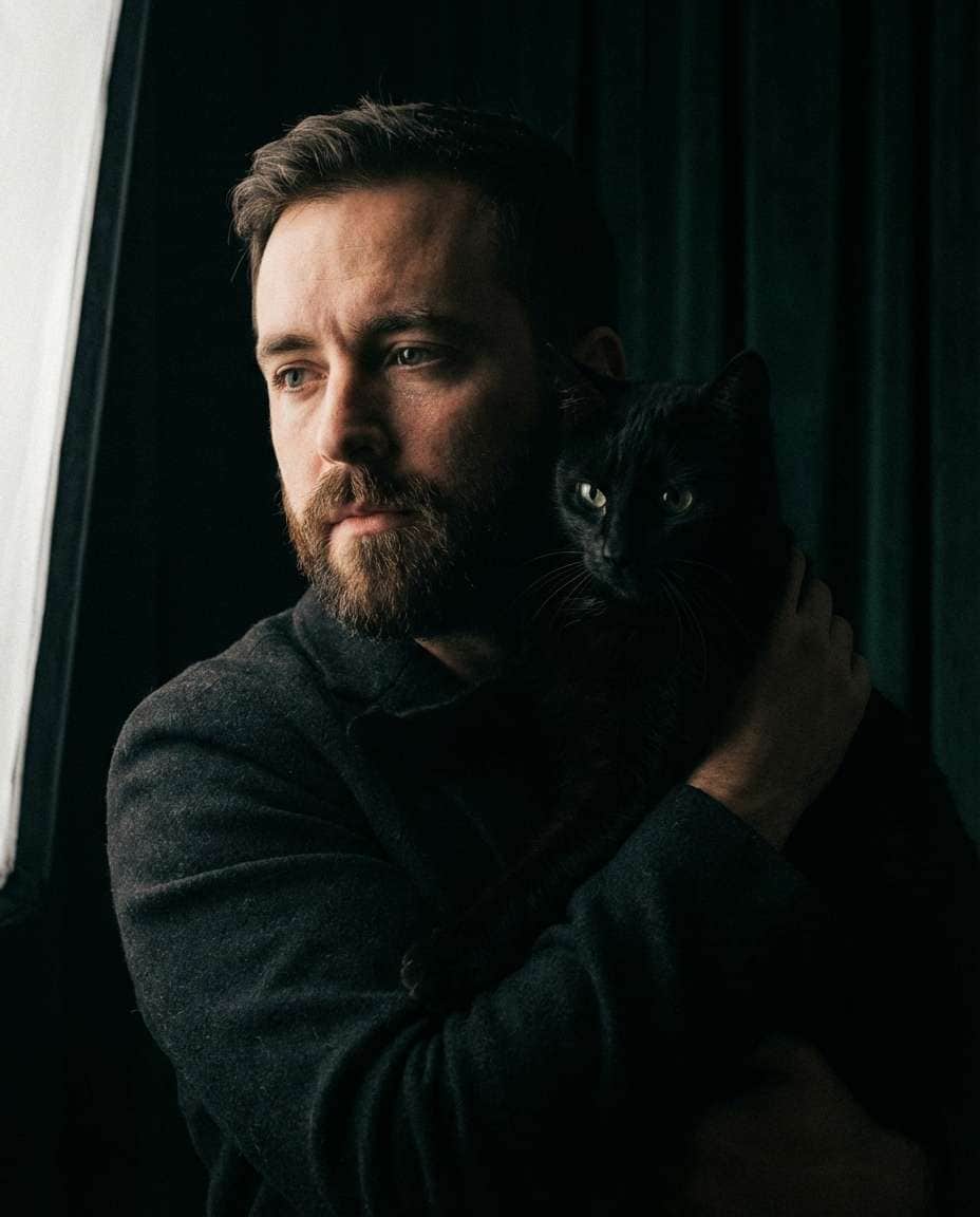 dramatic lowkey portrait photo