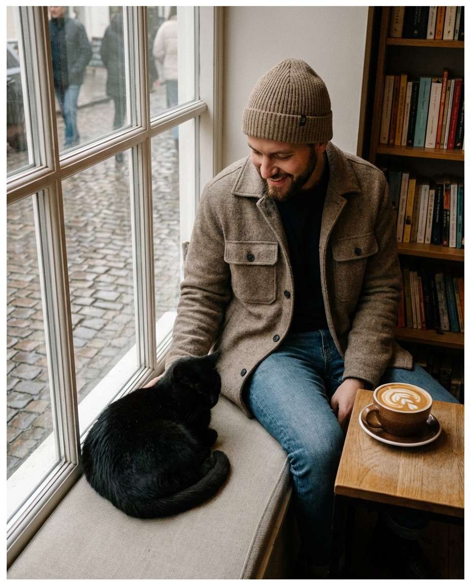 cafe window seat photo