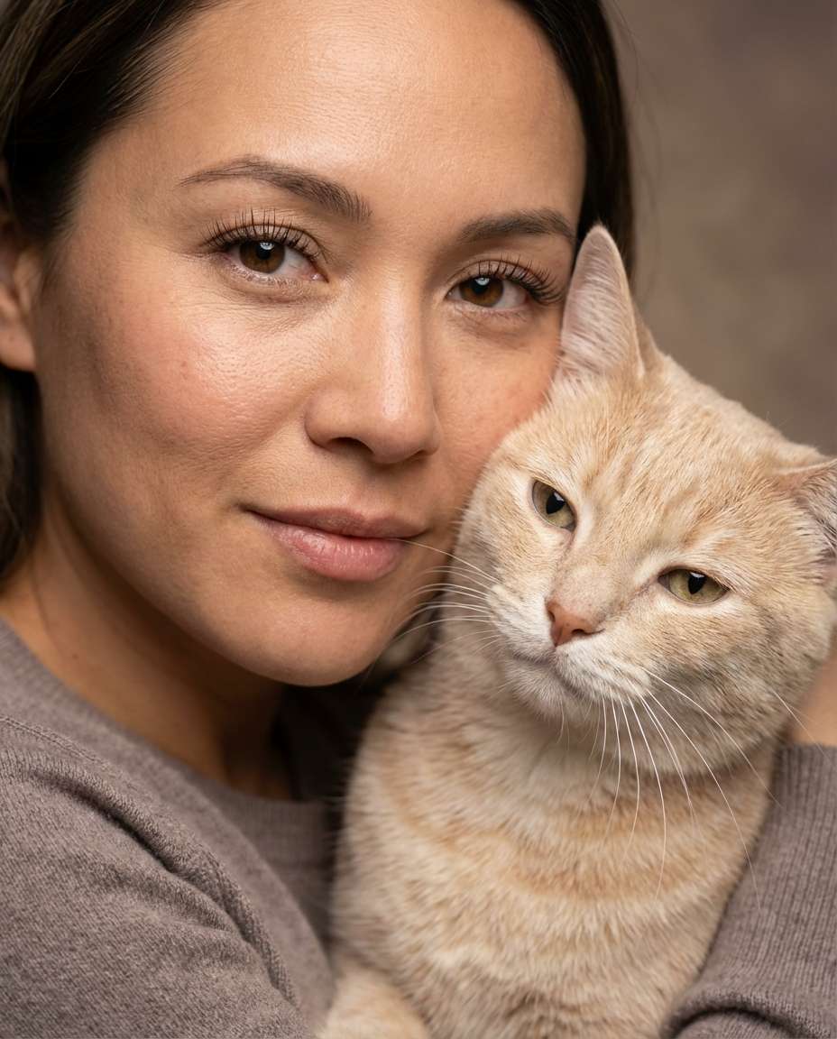 soft glam beauty shot photo