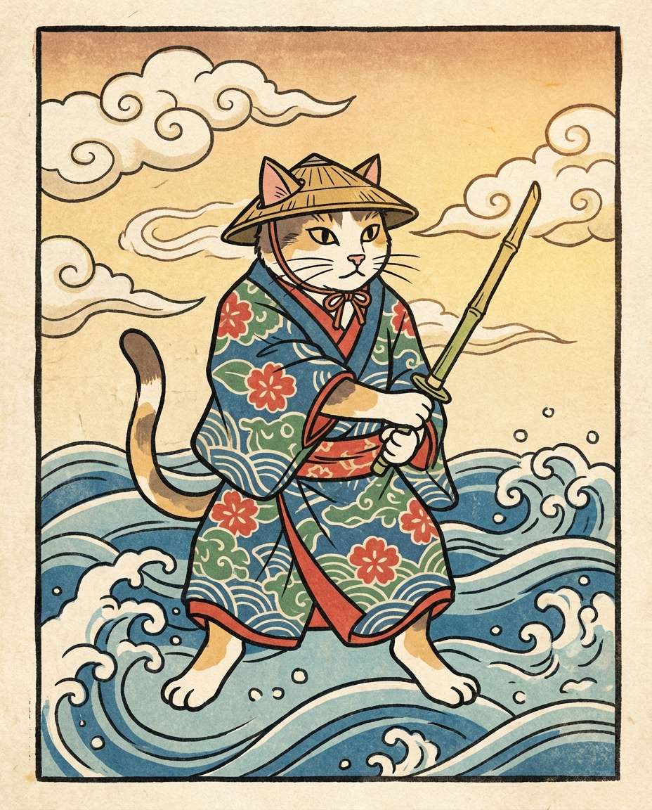 ukiyoe samurai photo