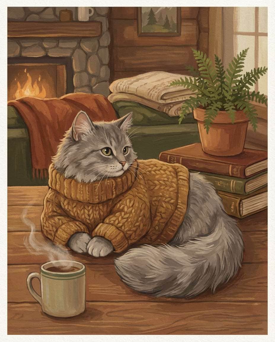 gouache cozy sweater photo