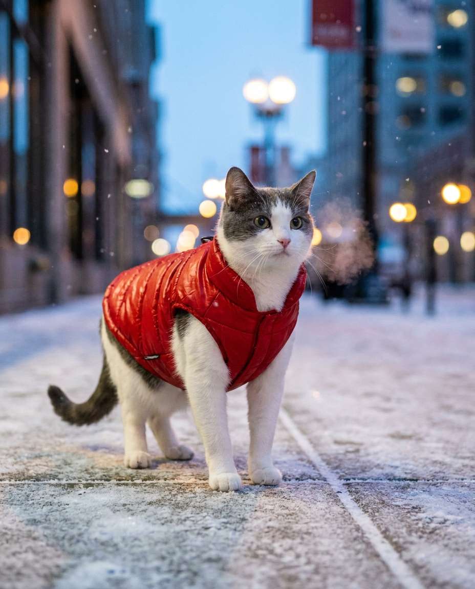 puffer jacket winter photo