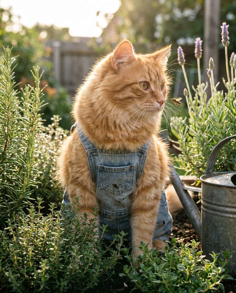 garden overalls look photo