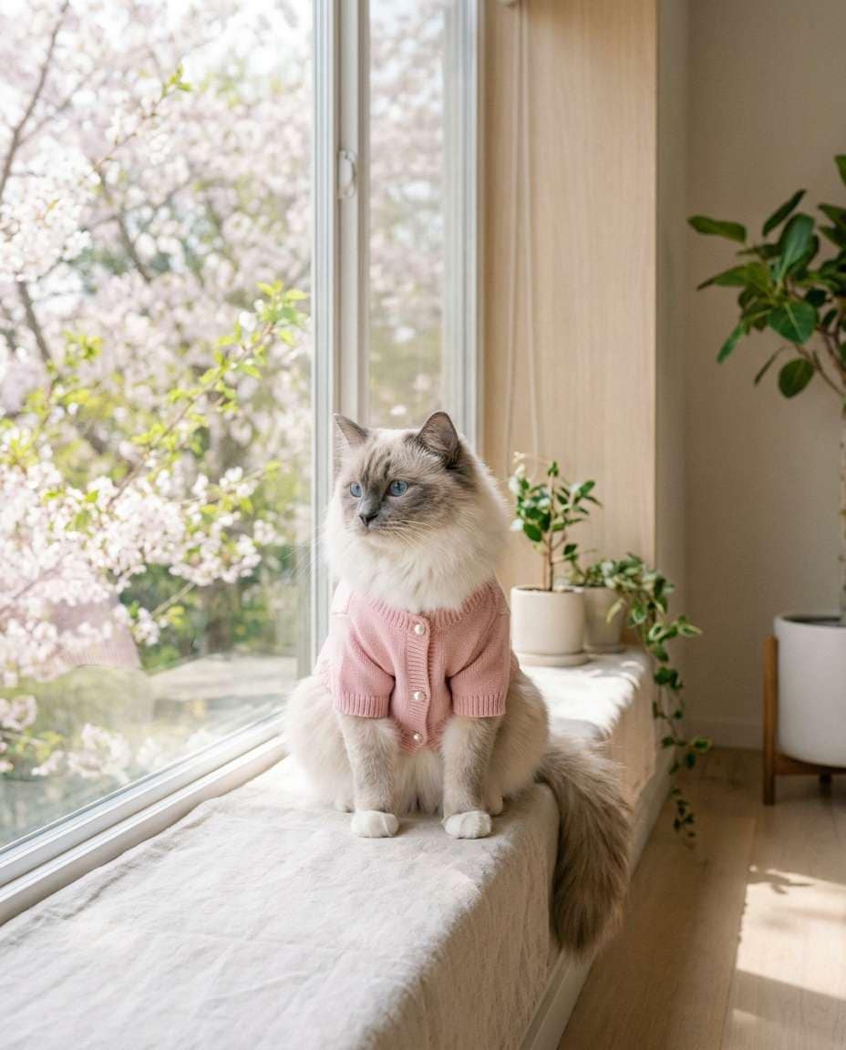 soft pastel cardigan photo