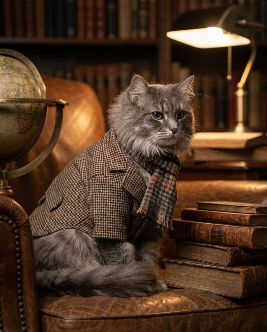 vintage tweed scholar photo